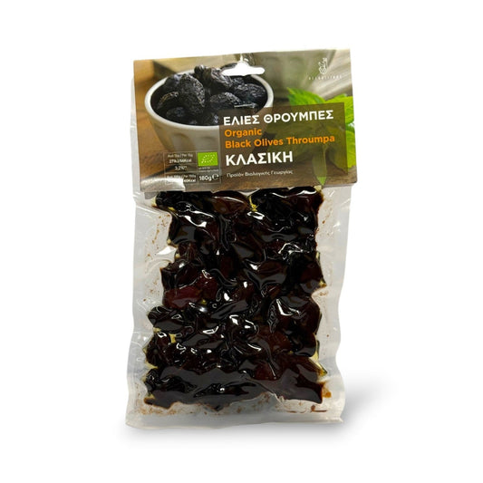 Organic Throumpa Olives 180g