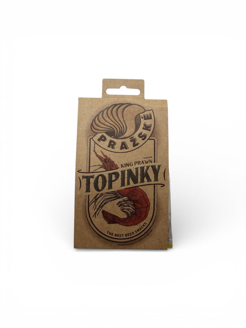 Kraft paper packaging with branding on a white background
