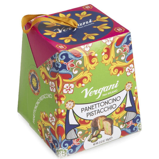 Vergani Sicily Range Mignon Box Pistacchio Panettone 100g