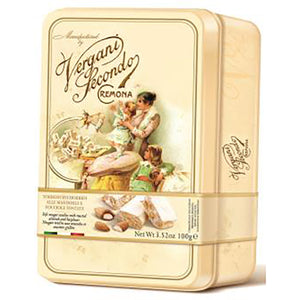 VERGANI Nougat Yellow Tin 100g2