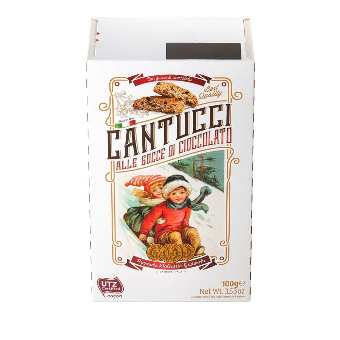 Gadeschi Chocolate Chip Cantucci Biscuits in Winter Scene Box