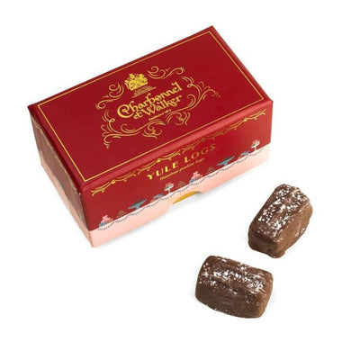 CHARBONNEL ET WALKER Christmas Hazelnut Praline Yule Logs 100g