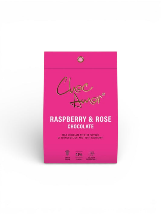 CHOC AMOR Raspberry Burst Dark Chocolate Bites 90g
