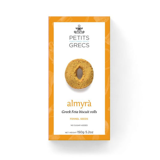 PETITS GRECS Almyra Savoury Biscuits with Fennel Seeds & Turmeric 150g