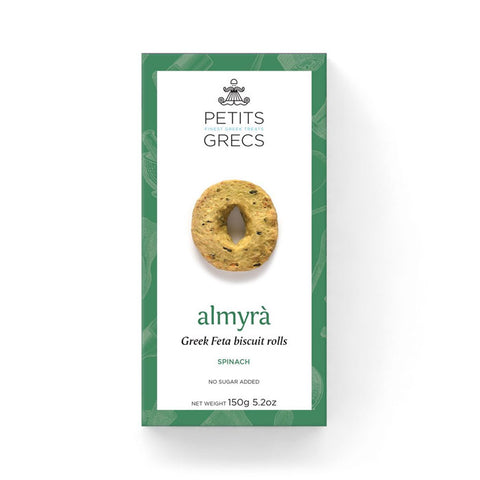 PETITS GRECS Almyra Savoury Biscuits With Spinach & Pumpkin Seeds