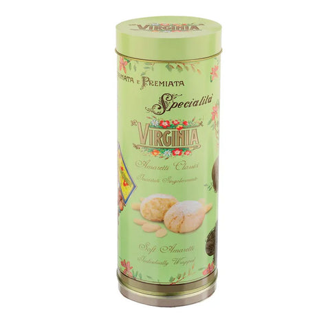 AMARETTI VIRGINIA Classic Soft Amaretti Green Rod Tin