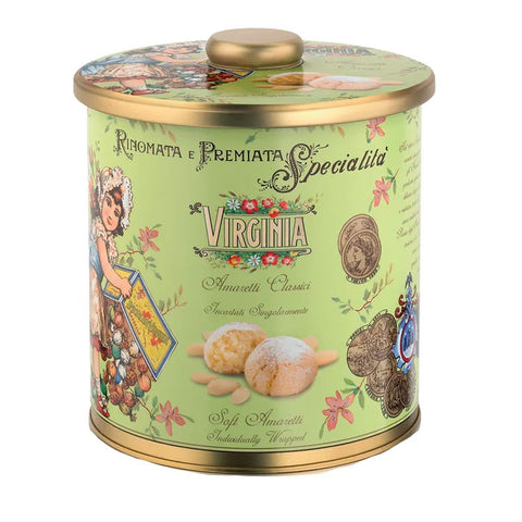 AMARETTI VIRGINIA Classic Soft Amaretti Green Tin