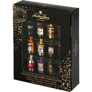 ANTHON BERG Premium Liquor Filled Dark Bottles (24pcs) 375g