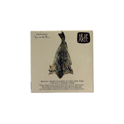 AR DE ARTE Codfish In Oil with Garlic & Black Pepper 110g