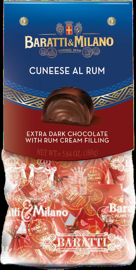 Baratti & Milano Cuneese al Rum 160g retail bag
