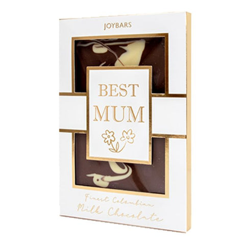 JOYPOTS Luxury ‘Best Mum’ Milk Chocolate Gold Bar 175g