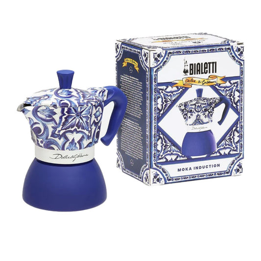 BIALETTI X DOLCE & GABBANA Blu Mediterraneo Moka Induction 4 Cup