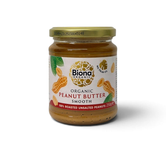 Biona Organic Smooth Peanut Butter 250g