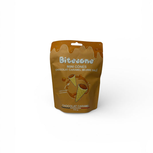 BITECONE Mini Cones Chocolate Caramel 100g