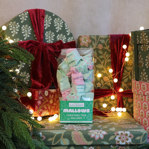 BonBon Christmas Tree Mallows 150g pink and green marshmallow trees in green gift pack