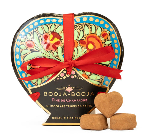 BOOJA-BOOJA Fine De Champagne Truffle Hearts 115g