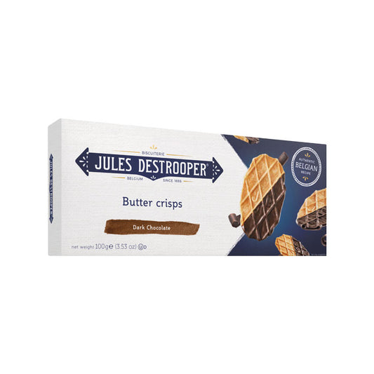 JULES DESTROOPER Dark Chocolate Butter Crisps 100g