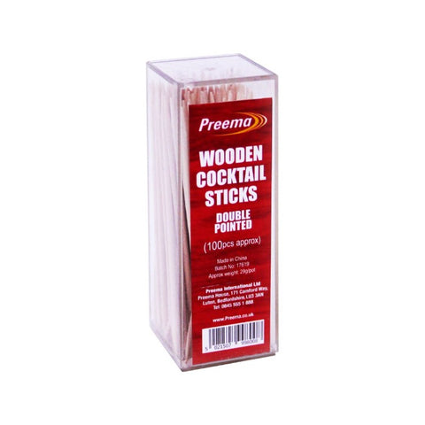 PREEMA Wooden Cocktail Sticks 100pcs