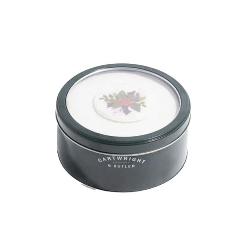 CARTWRIGHT & BUTLER Round Iced Christmas Cake in Tin