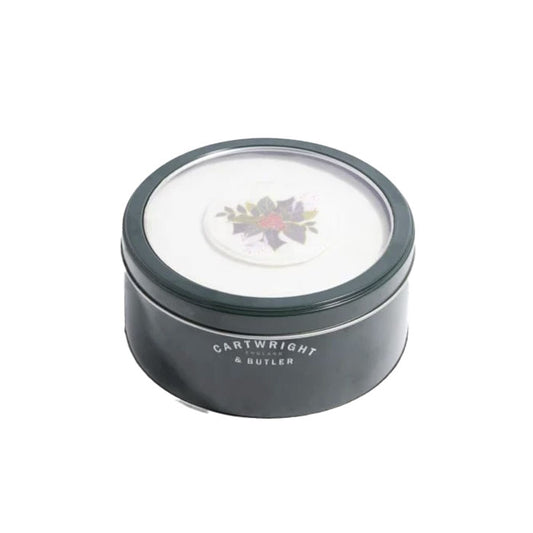 CARTWRIGHT & BUTLER Round Iced Christmas Cake in Tin