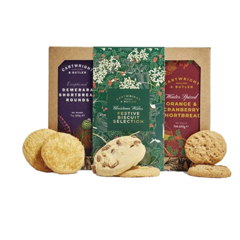 CARTWRIGHT & BUTLER Trio of Biscuits Christmas Selection