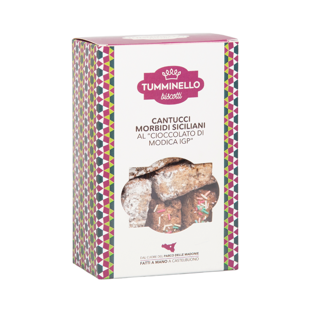 TUMMINELLO Biscotti CANTUCCI WITH MODICA CHOCOLATE PGI 270g