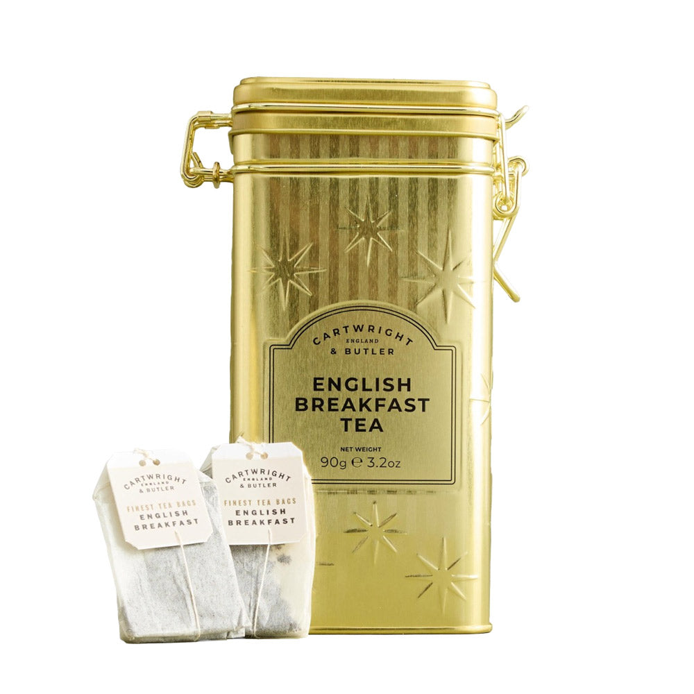 Cartwright & Butler Christmas English Breakfast Teabag Caddy 30 x 3g