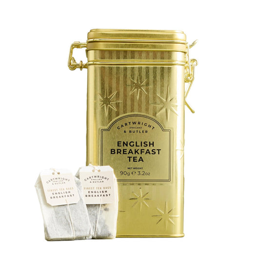 Cartwright & Butler Christmas English Breakfast Teabag Caddy 30 x 3g