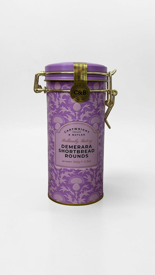 CARTWRIGHT & BUTLER Demerara Shortbread Rounds Tin 200g