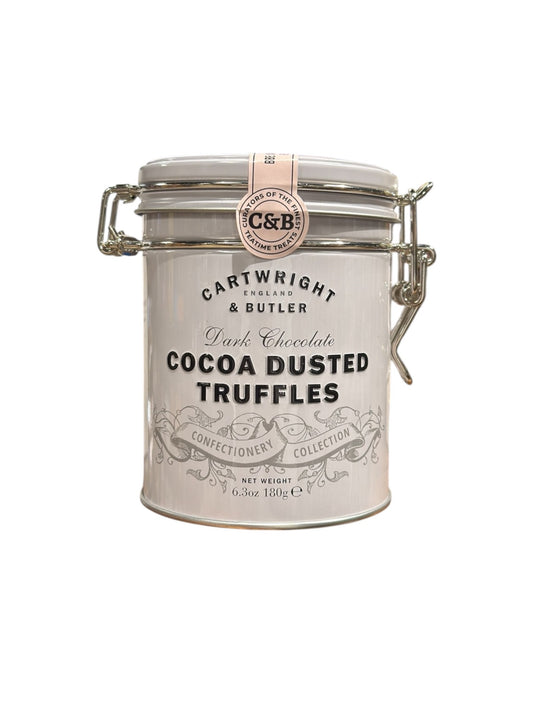 CARTWRIGHT & BUTLER Cocoa Dusted Chocolate Truffles In Tin 180g
