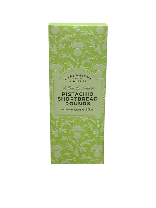 CARTWRIGHT & BUTLER Pistachio Shortbread Rounds Carton 150g