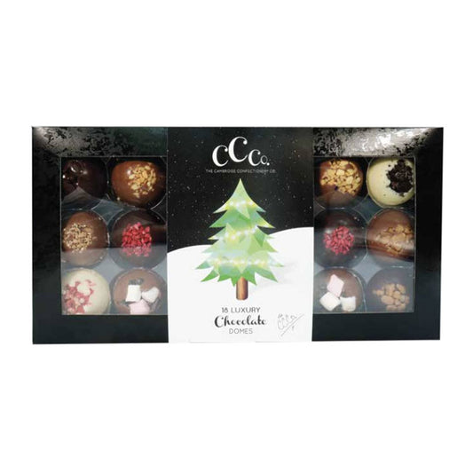 CCO 18 Luxury Christmas Solid Chocolate Domes Gift Box 320g