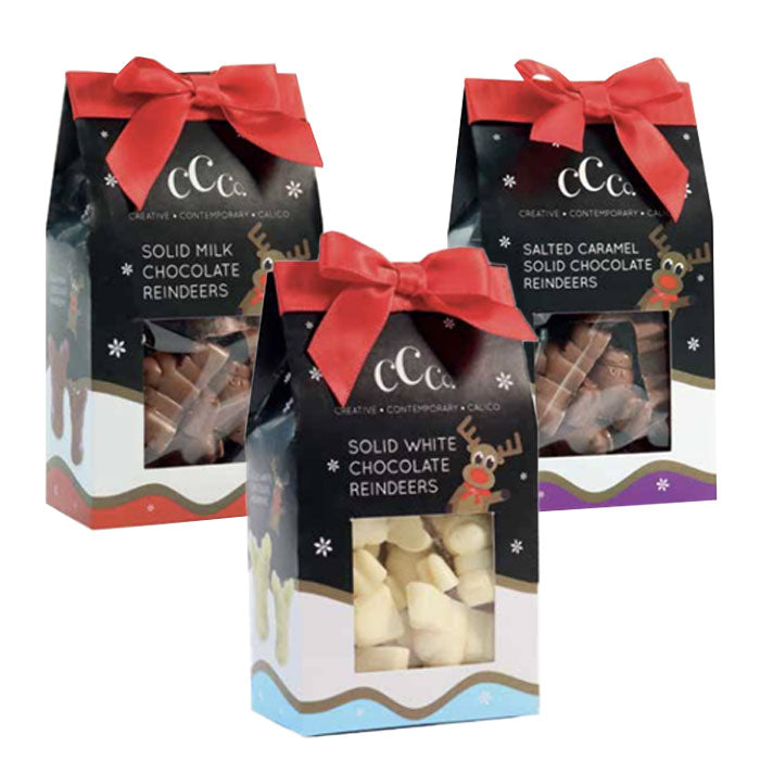 CCO Solid Chocolate Christmas Reindeer's 130g