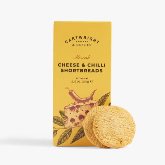 Cartwright and Butler Cheese and Chilli Shortbreads 100g carton