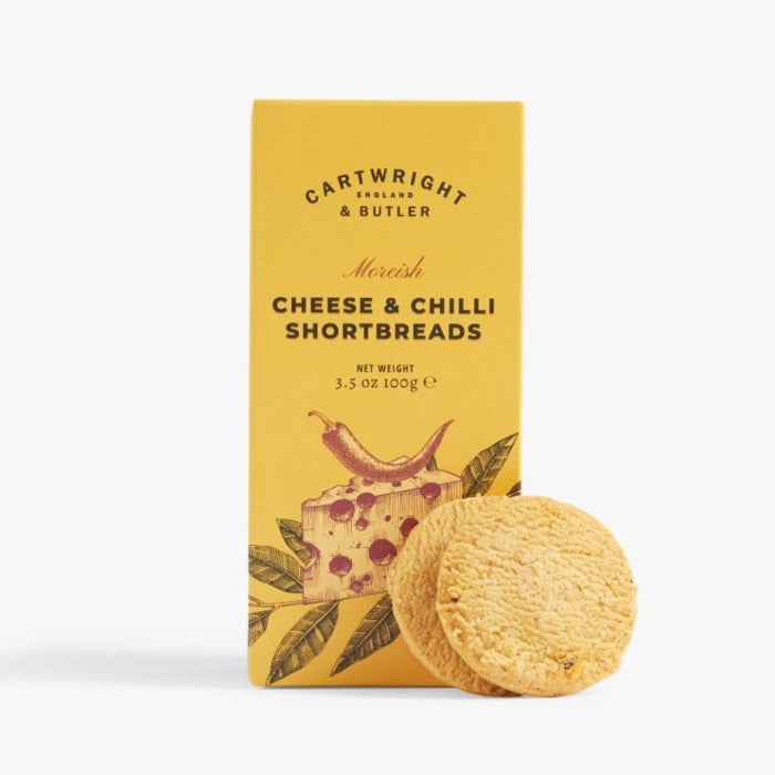 CARTWRIGHT & BUTLER Cheese & Chilli Shortbreads In Carton 100g