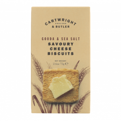 Cartwright & Butler Gouda and Sea Salt Cheese Biscuits 75g