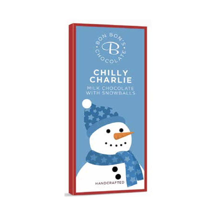 BonBon Christmas Chocolate Bar Chilly Charlie design