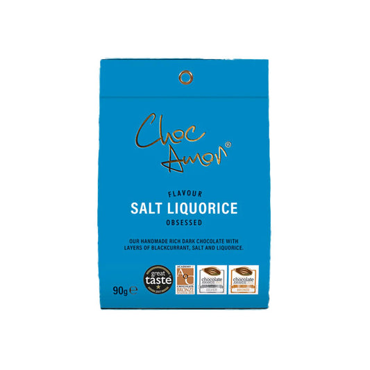 CHOC AMOR Salt Liquorice Dark Chocolate Bites 90g