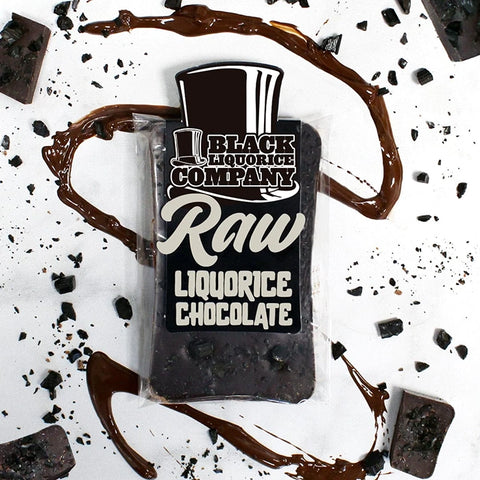 BLACK LIQUORICE CO. Raw Liquorice Dark Chocolate Bar 100g