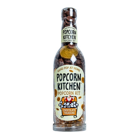 POPCORN KITCHEN Pop At Home Gold Chocolate Coins Gift Bottle Kit