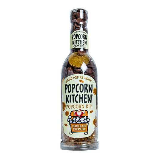 POPCORN KITCHEN Pop At Home Gold Chocolate Coins Gift Bottle Kit 440g
