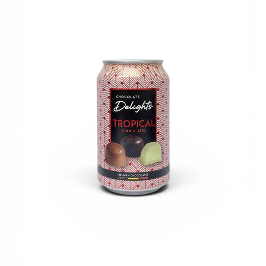 Chocolate Delights Can of Tropical Chocolates