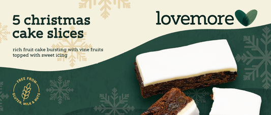 Lovemore 5 Gluten Free Iced Fruit Cake Slices 260g