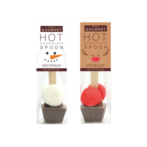 BON BON'S GOURMET Christmas Hot Chocolate Spoons with Marshmallow