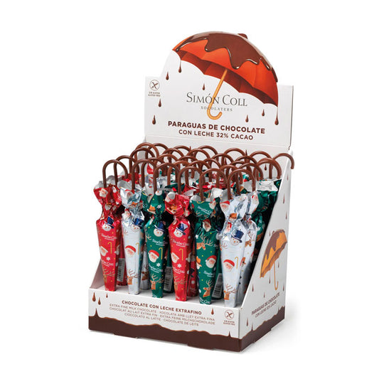 SIMON COLL Milk Chocolate Christmas Umbrella