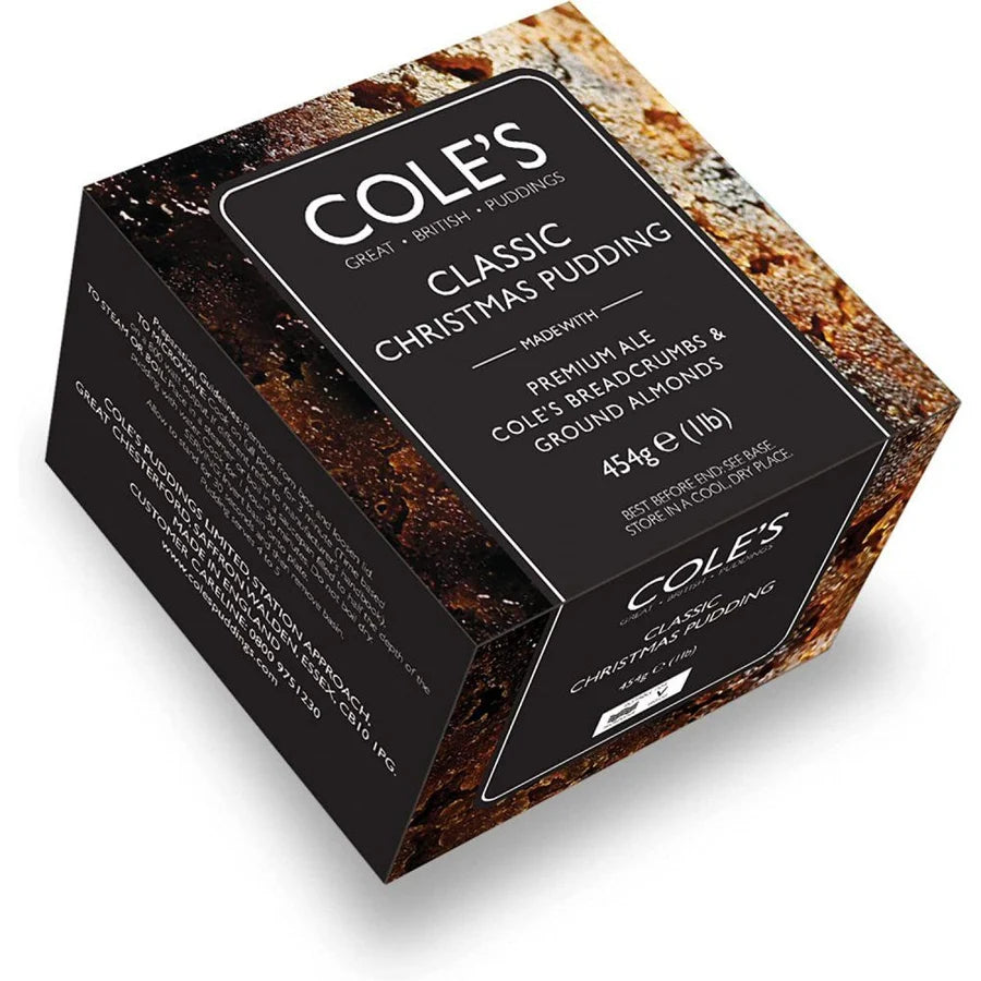 Cole's Puddings Classic Christmas Pudding with Premium Ale 454g