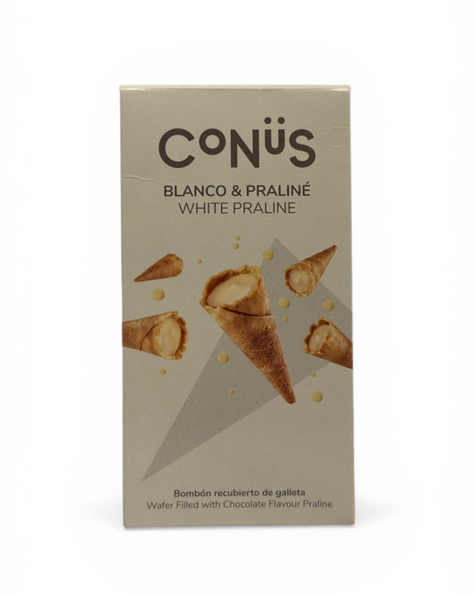 CONUS White Chocolate Praline Cones 70g