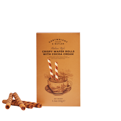 CARTWRIGHT & BUTLER Crispy Wafer Rolls with Cocoa Cream Filling 150g