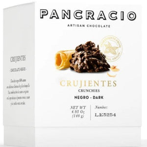 PANCRACIO Crunchies with 64% Dark Chocolate 140g Box