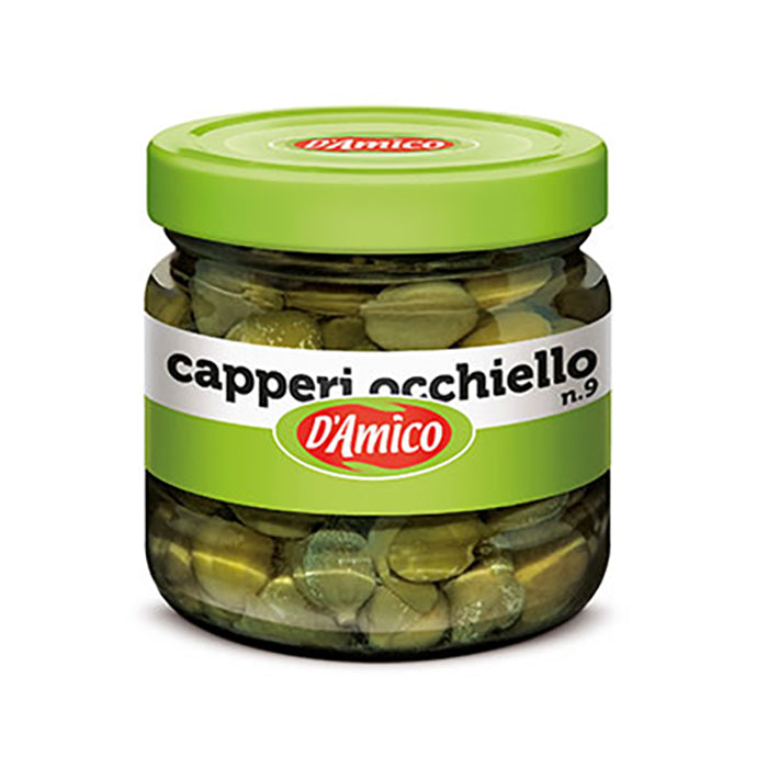 D'AMICO Capers in Wine Vinegar 100g